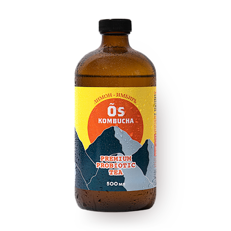 Комбуча Õs Kombucha лимон-имбирь