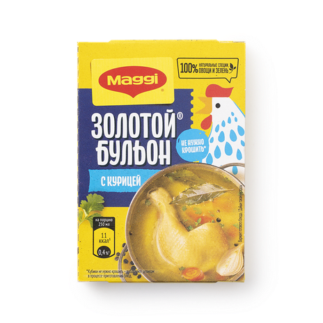 Бульон Maggi Золотой с курицей, кубик