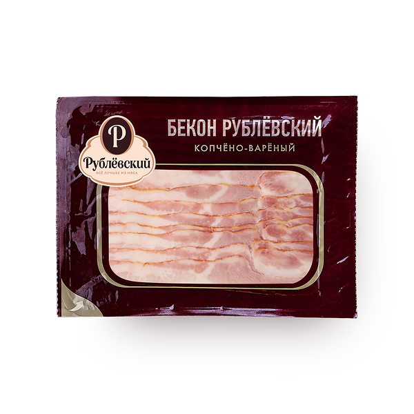 Бекон «Рублёвский» копчено-варёный нарезка