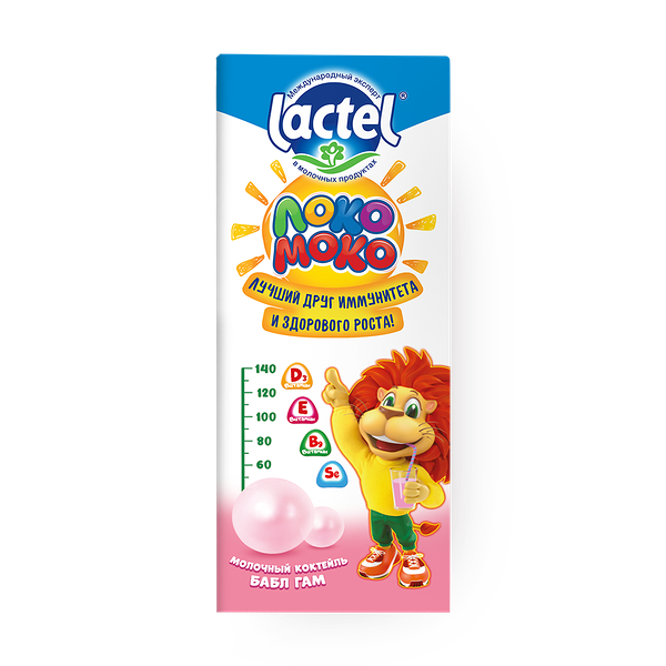 Молочный коктейль Бабл Гам Lactel Loko Moko