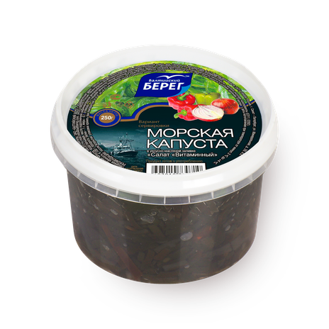 Салат из морской капусты 250г балтийский берег