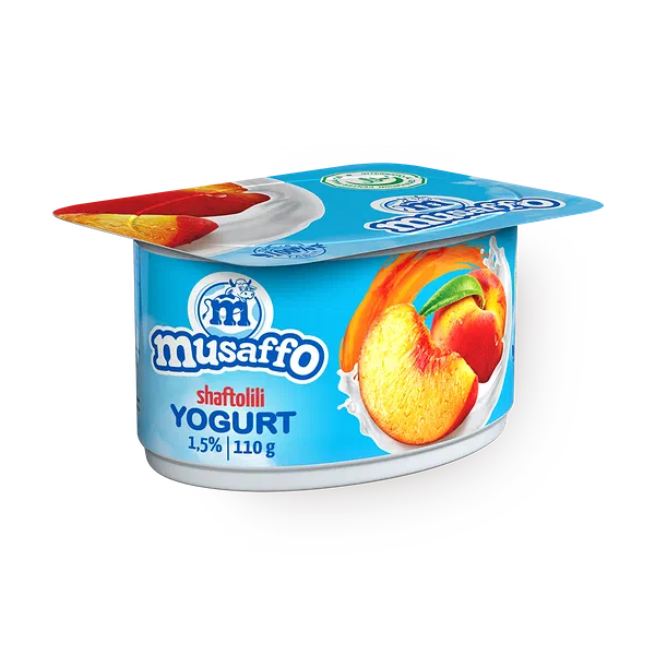 Йогурт Musaffo со вкусом персика 1,5%