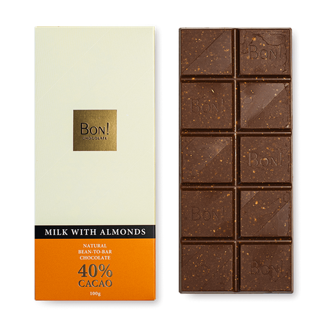 Шоколад Milk With Almonds Bon!
