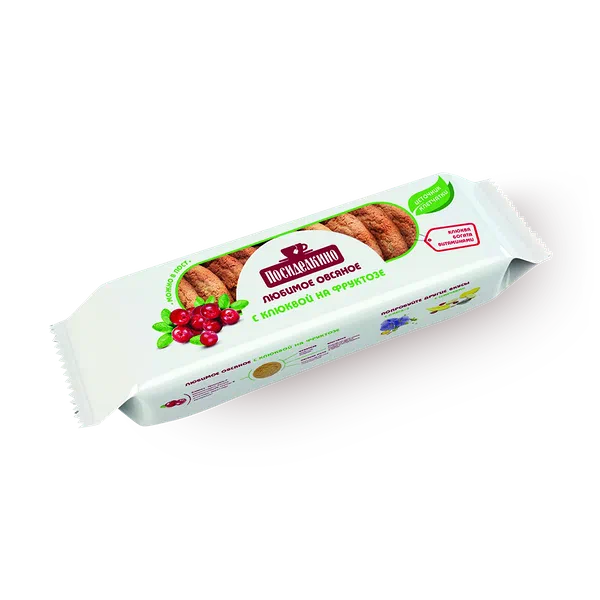 Печенье на фруктозе овсяное «Посиделкино» с клюквой