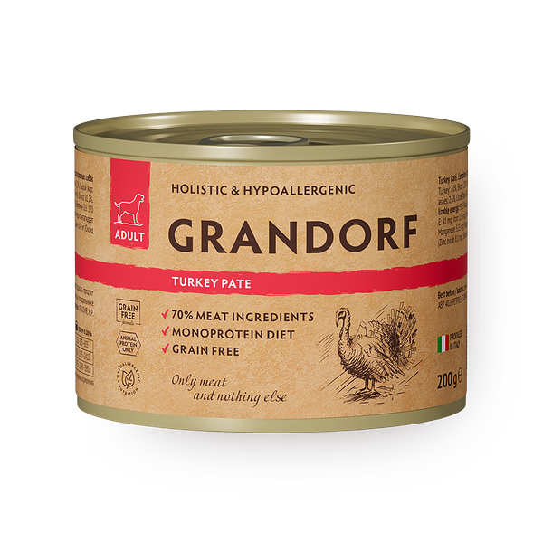 Консервы для собак Grandorf индейка