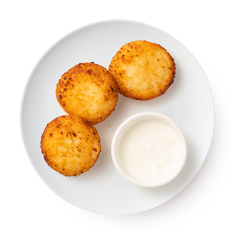 Сырники классические cо сметаной