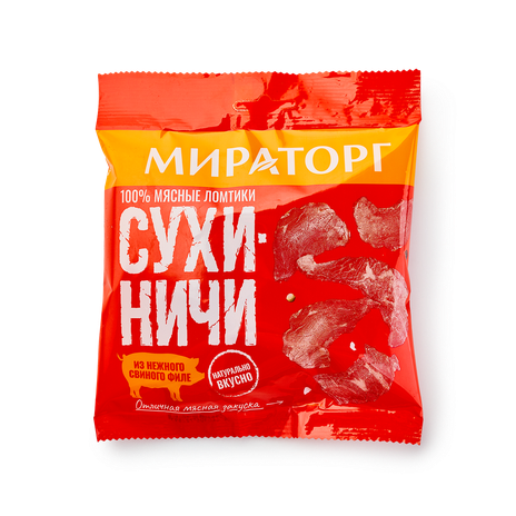 Мясные чипсы из свинины «Сухиничи» «Мираторг» классические