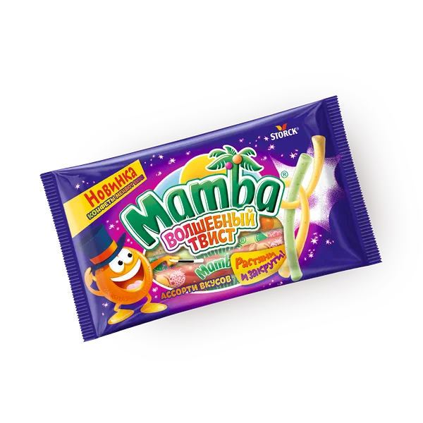 Конфеты жевательные Волшебный твист Mamba