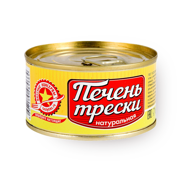 Печень трески «Вкусные консервы» натуральная