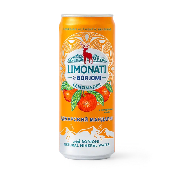 Лимонад Limonati by Borjomi мандарин с соком и минеральной водой