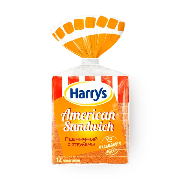 Хлеб Harry's American Sandwich с отрубями для сэндвичей