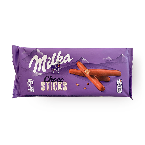 Печенье хрустящее Milka Choco Sticks в молочном шоколаде