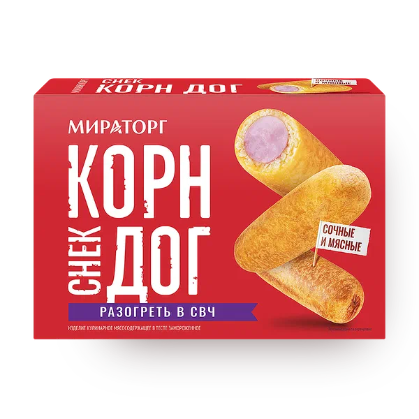 Снек Корн дог «Мираторг» замороженный