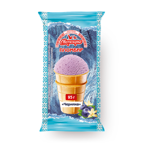 Мороженое «Свитлогорье» черника в стаканчике