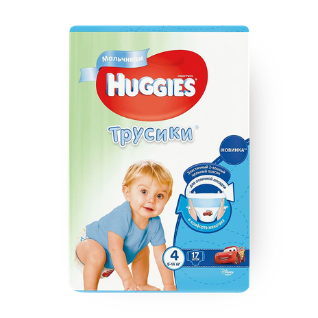 Трусики Huggies Conv 4 17 Boy