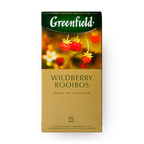 Чай травяной Wildberry Rooibos Greenfield в пакетиках 25 шт. — купить ...