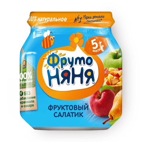 Пюре «ФрутоНяня» Фруктовый салатик с 5 месяцев