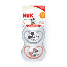 NUK pacifier Ages 0-6 Mickey Mouse spice