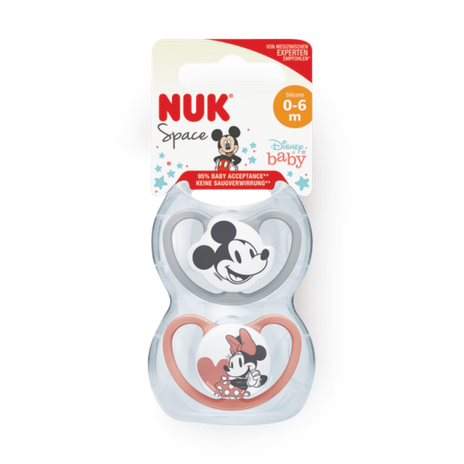 NUK pacifier Ages 0-6 Mickey Mouse spice