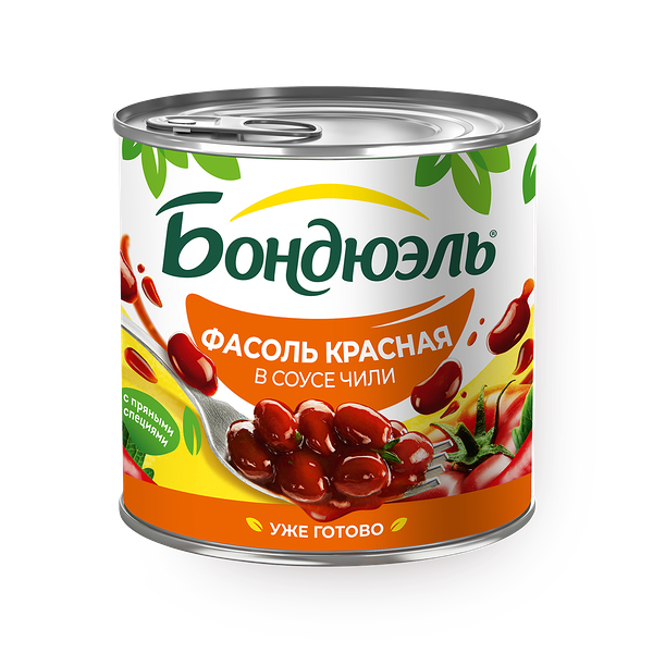 Фасоль красная в соусе Чили «Бондюэль»