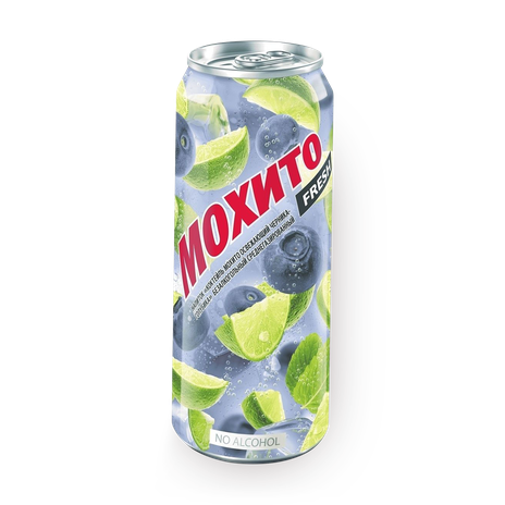 Напиток сокосодержащий Мохито «Очаково» Fresh черника-голубика