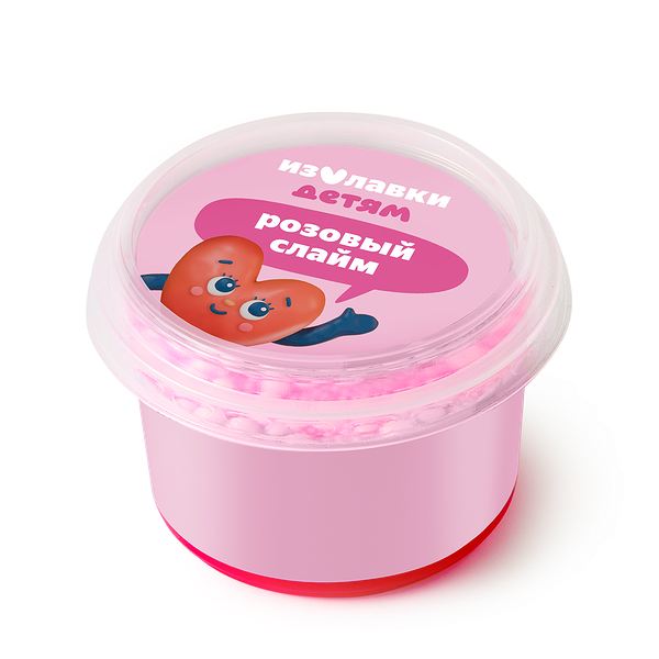 Слайм «Из Лавки» розовый для детей с трёх лет