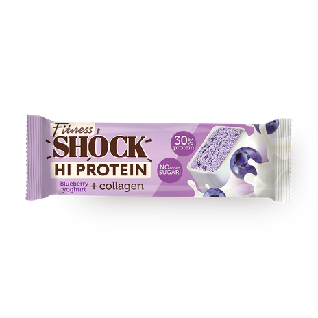 Батончик глазированный FitnesShock Shaker черничный десерт