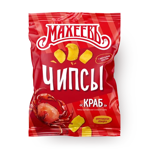Чипсы картофельные «Махеевъ» со вкусом краба