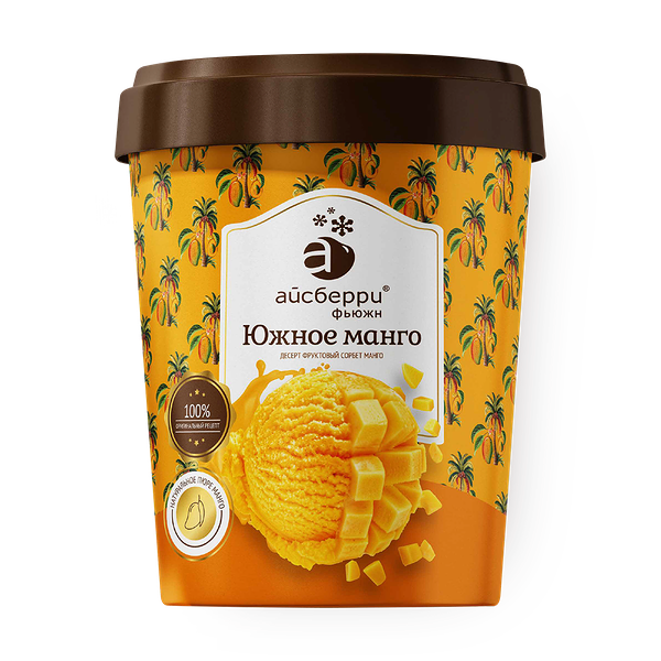 Мороженое сорбет «Айсберри» Южное манго