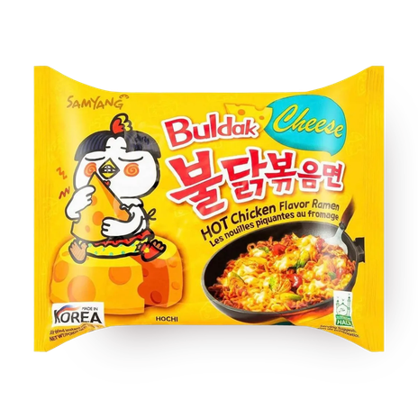 Лапша быстрого приготовления Samyang острая со вкусом курицы и сыра