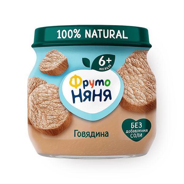 Мясное пюре «Фрутоняня» говядина