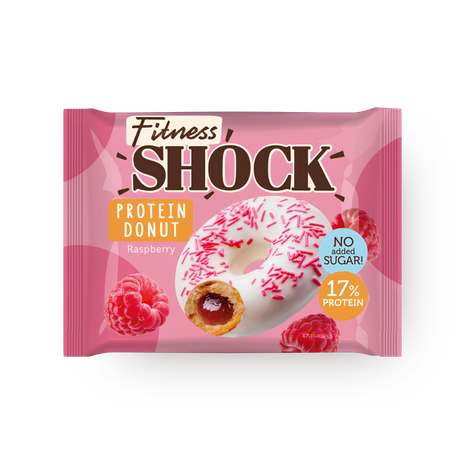 Донат Fitness Shock с малиновой начинкой