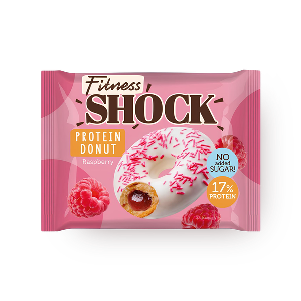 Донат Fitness Shock с малиновой начинкой