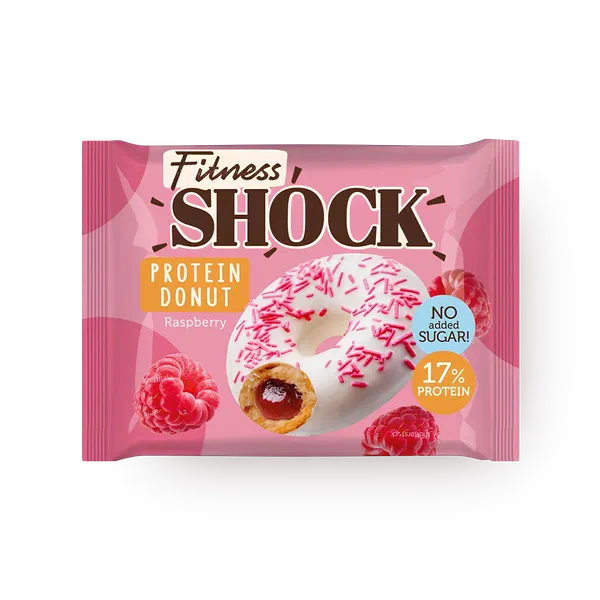 Донат Fitness Shock с малиновой начинкой