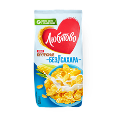 Хлопья кукурузные «Любятово» без сахара, 270 г — купить с доставкой из ...