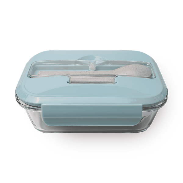 Контейнер стеклянный для еды XJRJ синий