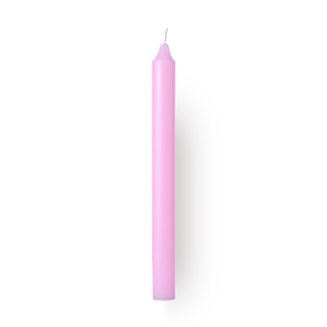 Свеча столовая Candles Asia розовая
