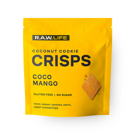 Крекер RawLife Crisps кокос-манго