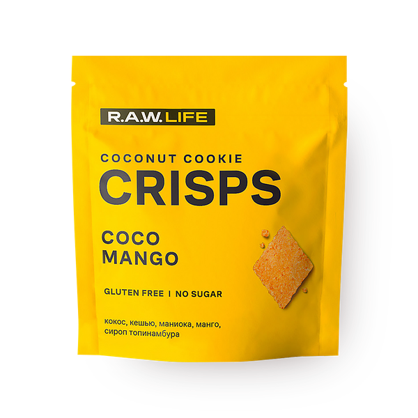 Крекер RawLife Crisps кокос-манго