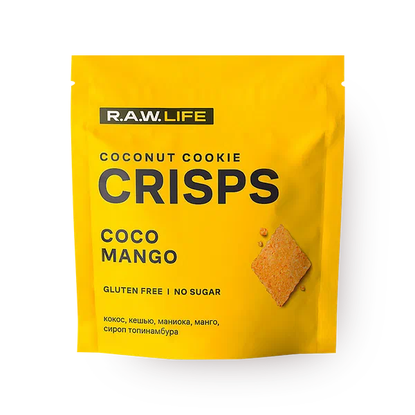 Крекер RawLife Crisps кокос-манго