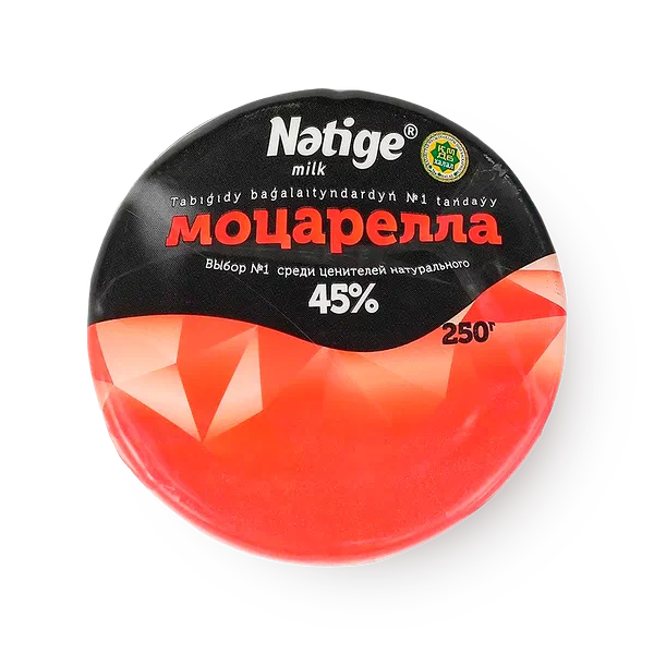 Сыр полутвёрдый Моцарелла Natige 45%