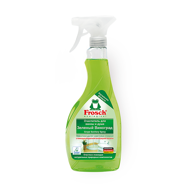 Очиститель для ванны и душа Frosch с виноградной кислотой