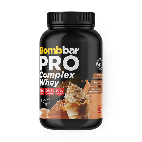 Коктейль протеиновый Bombbar Pro Complex Whey карамельный фраппе