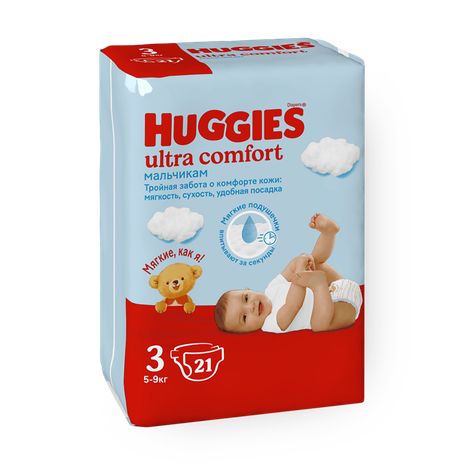 Подгузники Huggies Ultra Comfort 3 5-9 кг