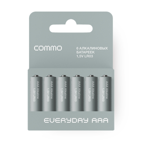 Батарейки алкалиновые Commo EveryDay ААА