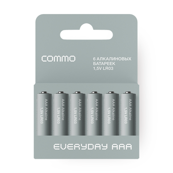 Батарейки алкалиновые Commo EveryDay ААА