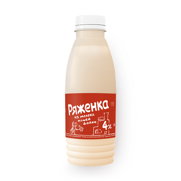 Ряженка 4% «Из молока нашей дойки»