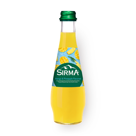 Вода минеральная Sirma манго и ананас газированная