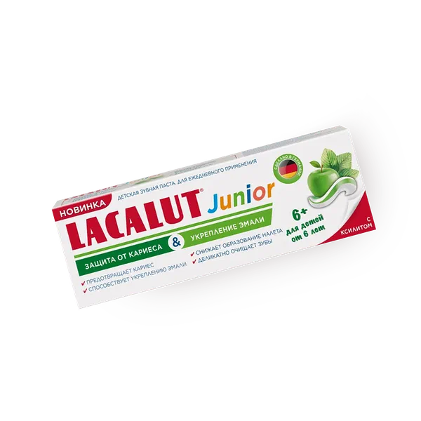 Зубная паста Lacalut Junior Защита от кариеса и укрепление эмали с 6 лет