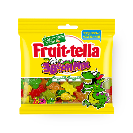 Мармелад жевательный Fruit-tella Звери Mix